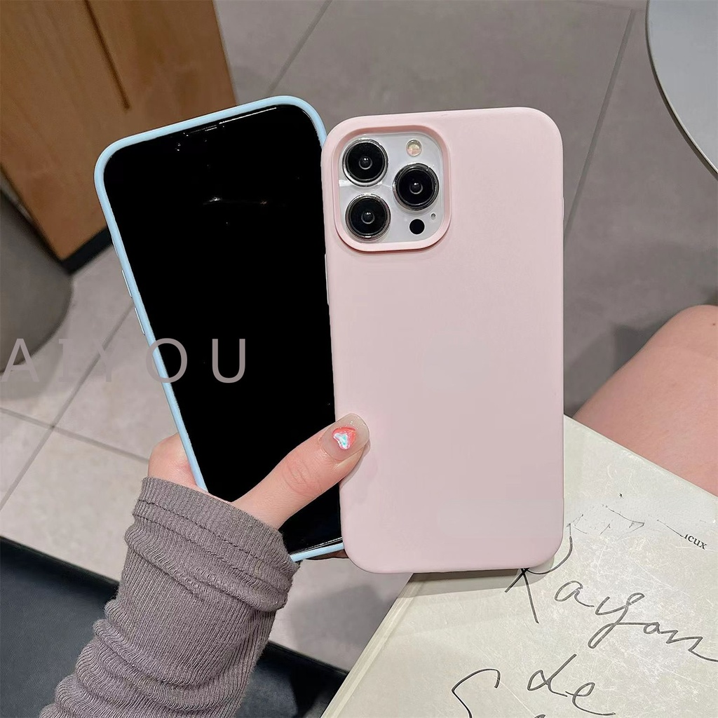 Iphone 14 pro Max 13 6s 12 11 pro Max SE2020 XR 7ip7 14 Plus 8P XS Max X Case Original Sarung Case Silikon Lembut