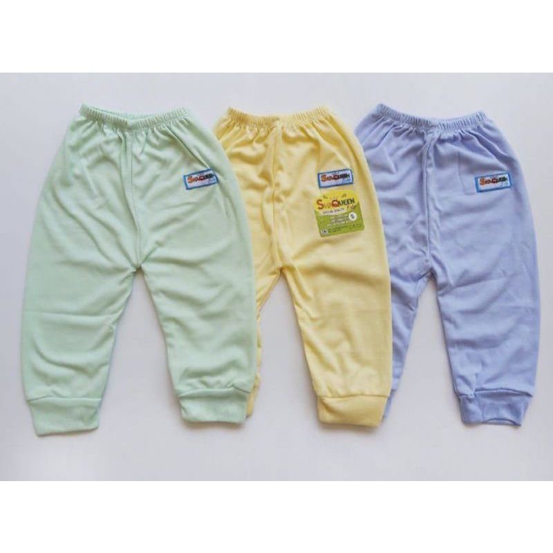 Celana panjang baby Shaqueen polos ( 3 pcs)
