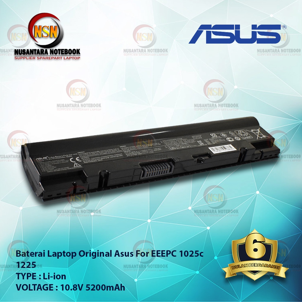 BATTERY ASUS ORIGINAL EEEPC a32 1025 1225 10.8V 5200mAh