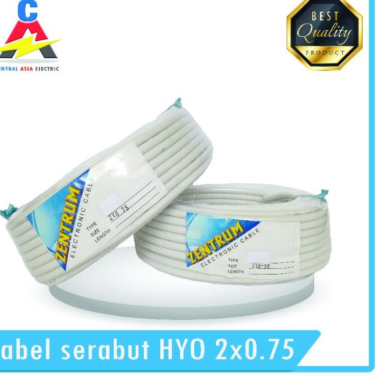 Produk Populer Kabel Listrik Serabut HYO 2 x 0.75 (30 Meter)