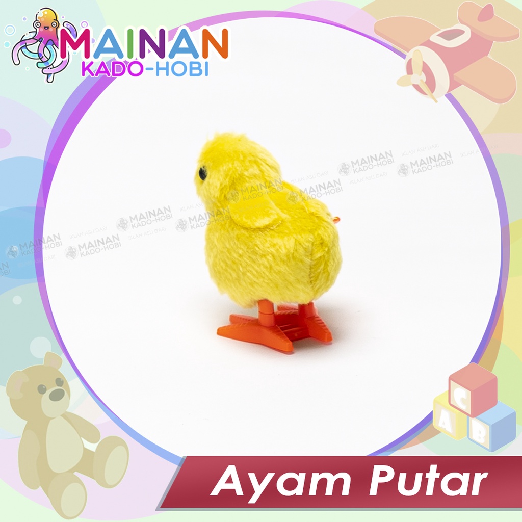 MAINAN ANAK MINIATUR BONEKA AYAM CHICKEN PUTAR