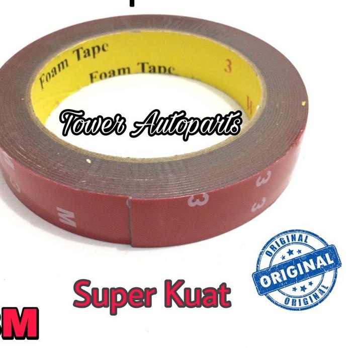 ═╬═ 3M Double Tape / Doubletape / Dobeltip 3M Merah VHB / Lem Perekat Bolak Balik Original Super Kuat