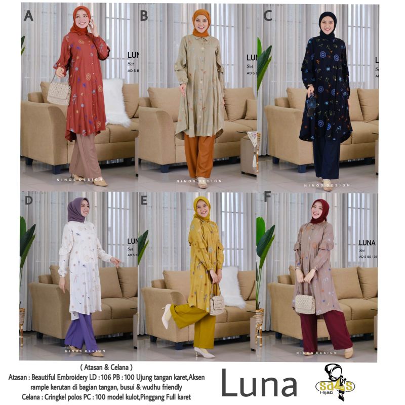 Setelan / set casual / set wanita / Luna Set Ori Ninos