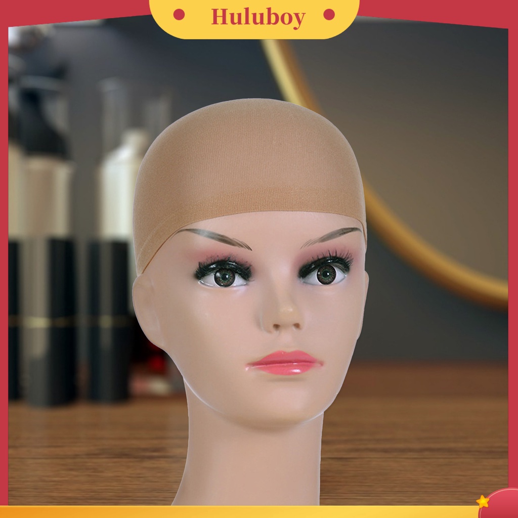 2 Pcs Topi Jaring Rambut Elastis Bahan Mesh Breathable