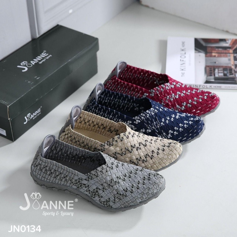 JOANNE Rajut Knit Flats Shoes JN0134 [ORIGINAL BRAND]