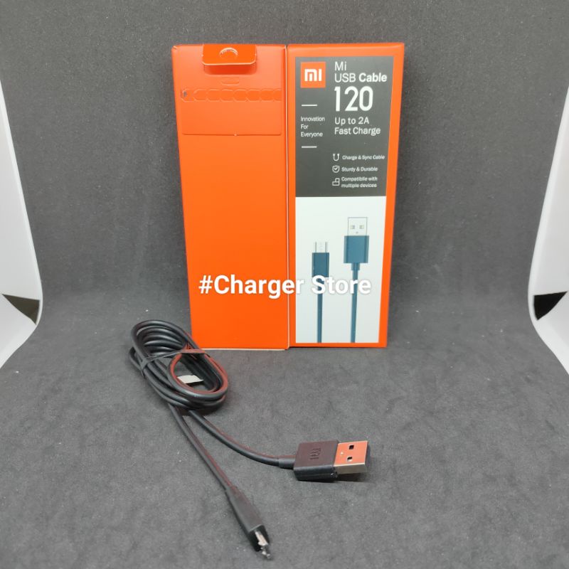 Kabel Data Xiaomi Micro USB 2A Support Fast Charging 120Cm