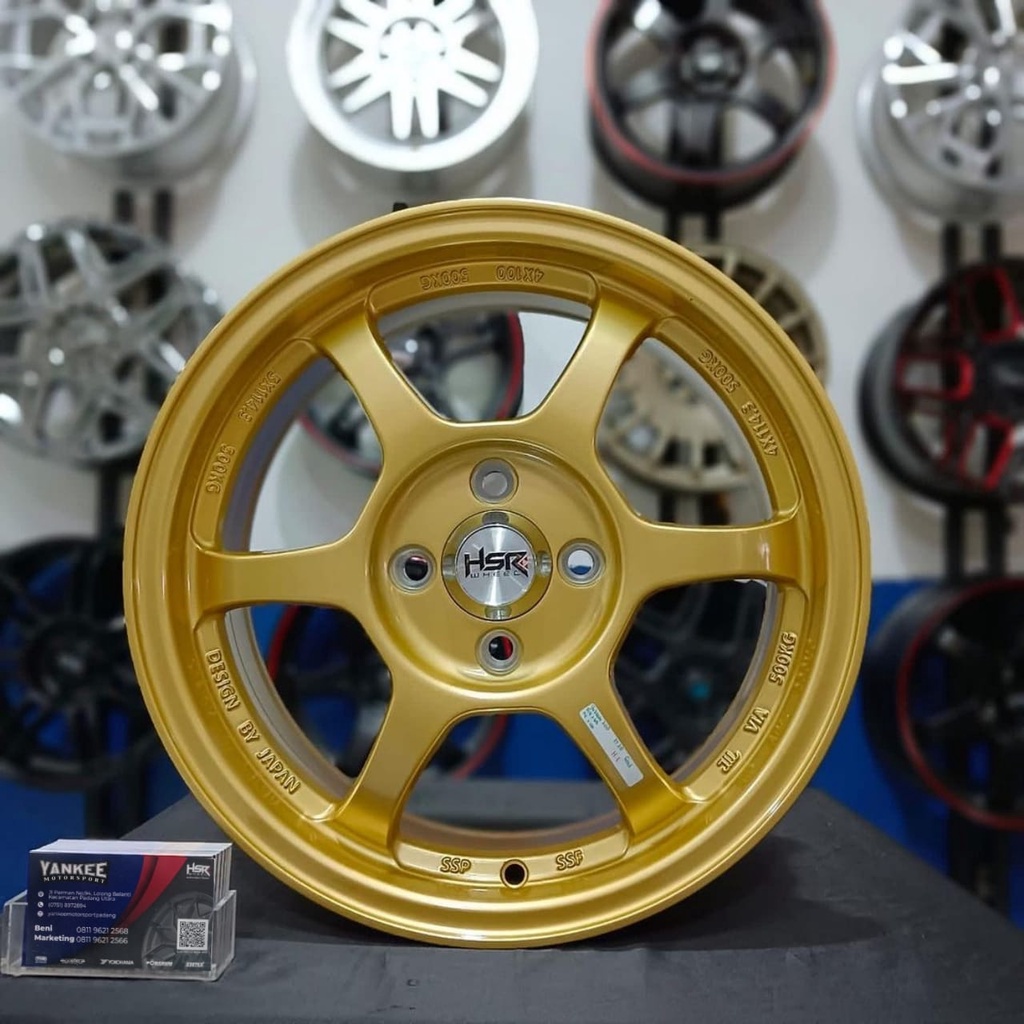 Velg Mobil Ring 15 untuk karimun, Etios, Valco, Agya, Baleno, Mobilio, Sigra dll HSR YUZAWA