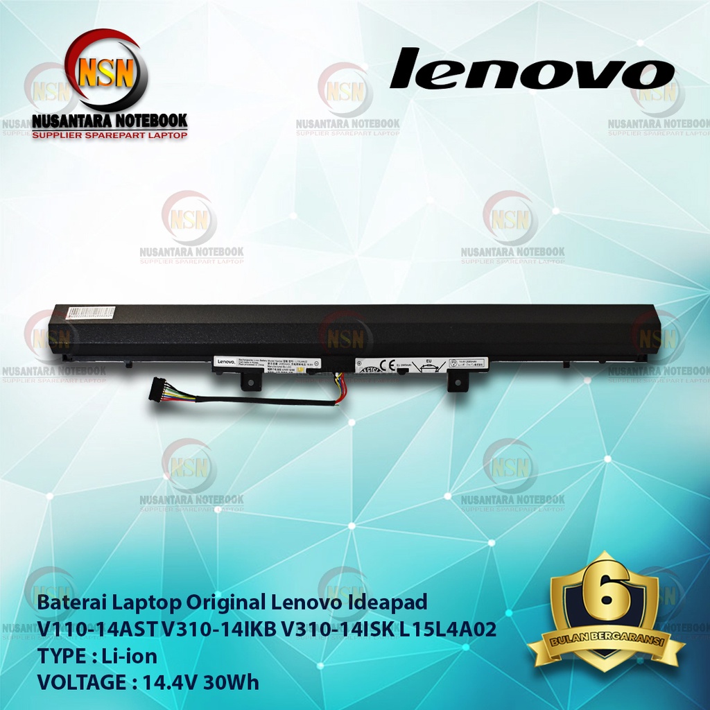 Baterai Original Lenovo Ideapad V110-14AST, V310-14IKB, V310-14ISK