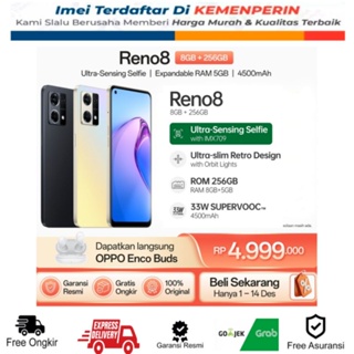 OPPO Reno8 4G 8GB/256GB [Ultra Sensing Selfie with Sony IMX709, 33W SUPERVOOC Charging, Ultra-slim OPPO Glow Design with Orbit Light]
