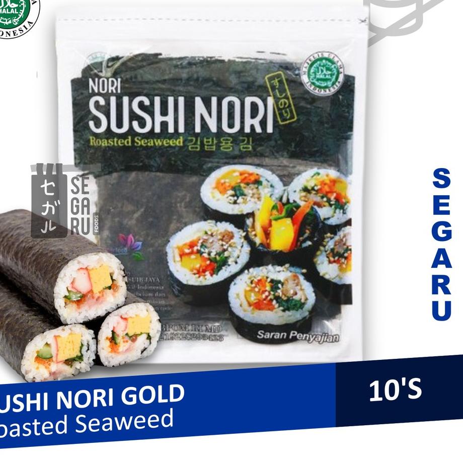 

Stok terbaru Sushi Nori Sheet Gold 10 Lembar | Sushi Roasted Rumput Laut Halal MUI