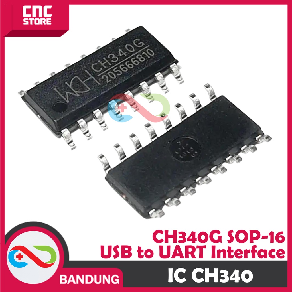 IC CH340 SMD CH340G USB SERIAL TTL UART RS232 CHIP CH 340 SOP16