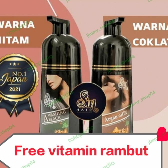 Original Sin Hair Shampoo Perawatan Warna Rambut Anti Uban From Japan