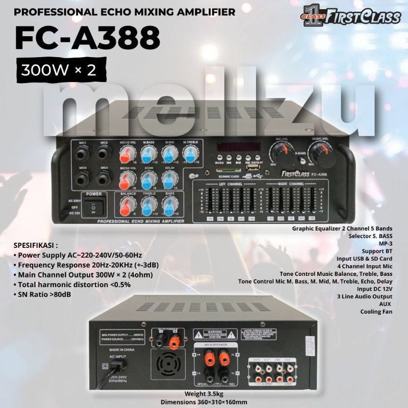Amplifier Firstclass FC A 388 Original FIRSTCLASS FC A388