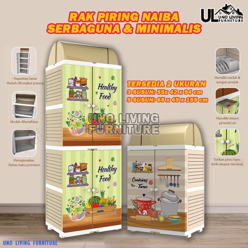 RAK PIRING PLASTIK RAK PIRING NAIBA MINI DISH RACK 4001 4002 PREMIUM TEMPAT PENYIMPANAN MAKANAN