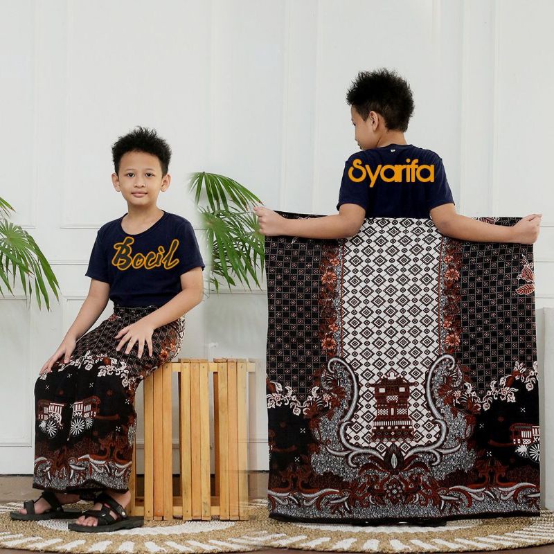 Sarung Bocil Menara Kudus Sarung Anak SD Batik Pekalongan