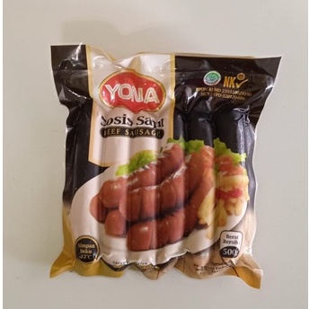 Jual Yona Beef Sausage G Isi Pcs Sosis Sapi Shopee Indonesia