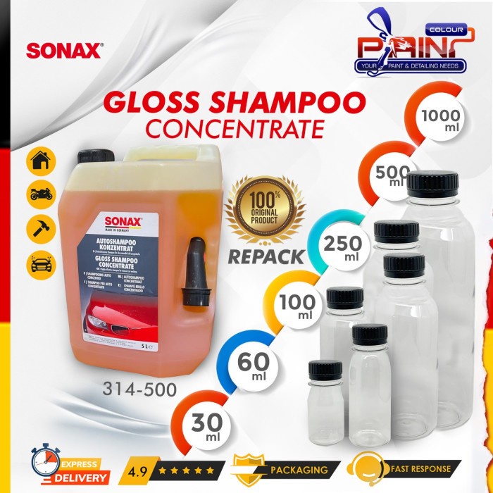 SONAX Gloss Shampoo Concentrate 314-500 - REPACK / ECER