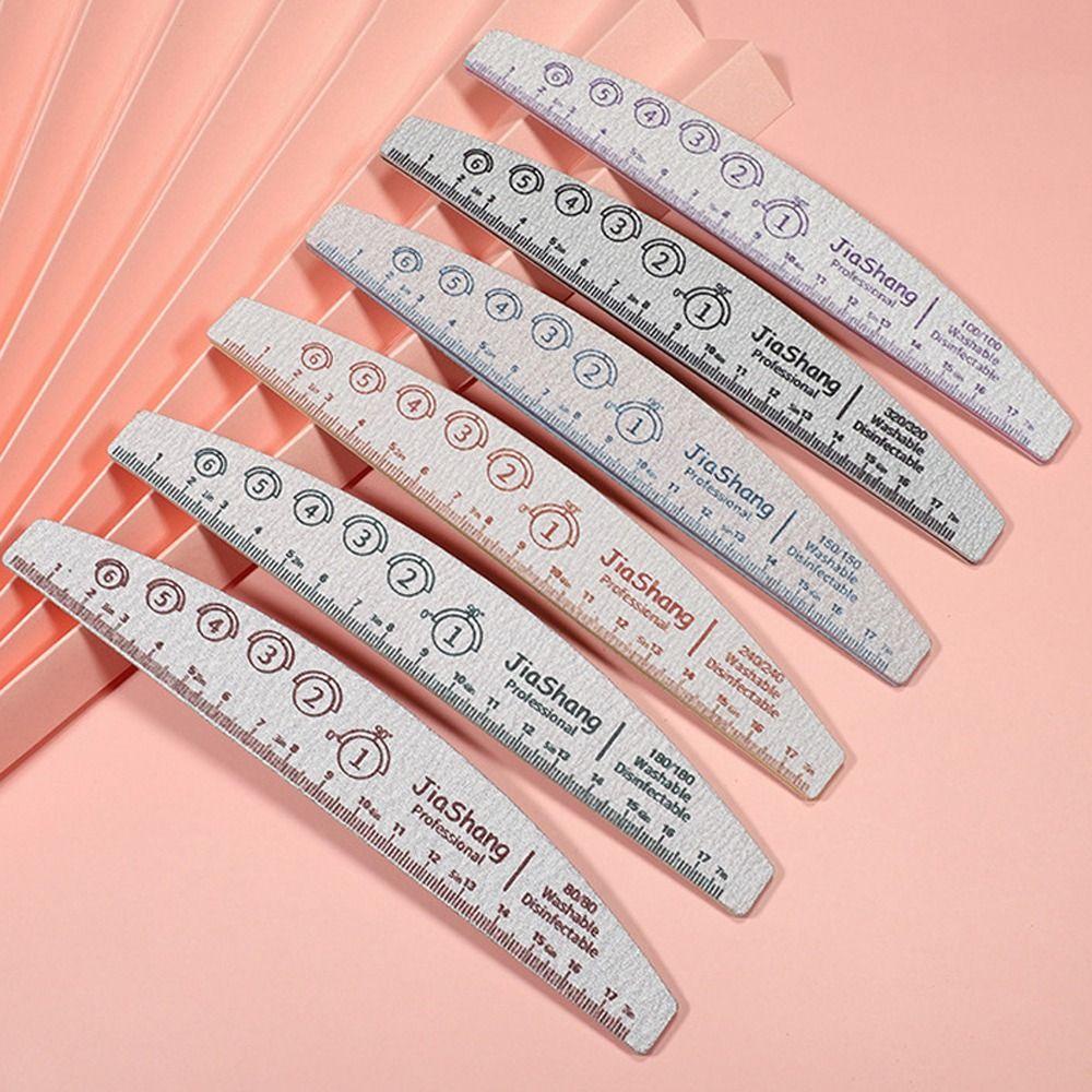 AUGUSTINA Agustina Nail Files 6Pcs /Set Smoothing Pedicure Nail Art Care Tools Gel Buffing Manicure Tools Set Kikir Kuku Set