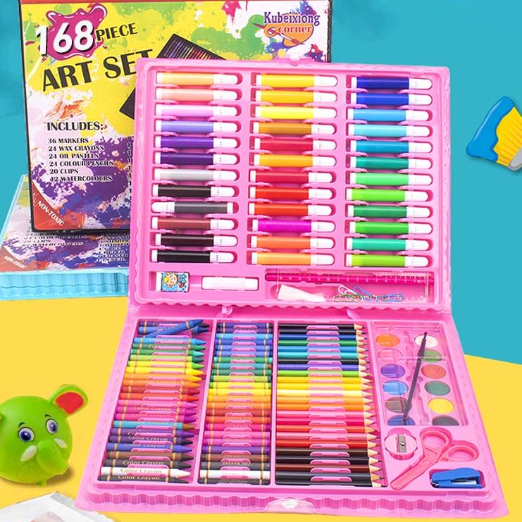 

Keluaran Terbaru Homeeasy Oil Pastel Crayon 168pcs crayon set pensil warna pena cat air 150 set kuas lukis krayon & pastel- CP4 ✽
