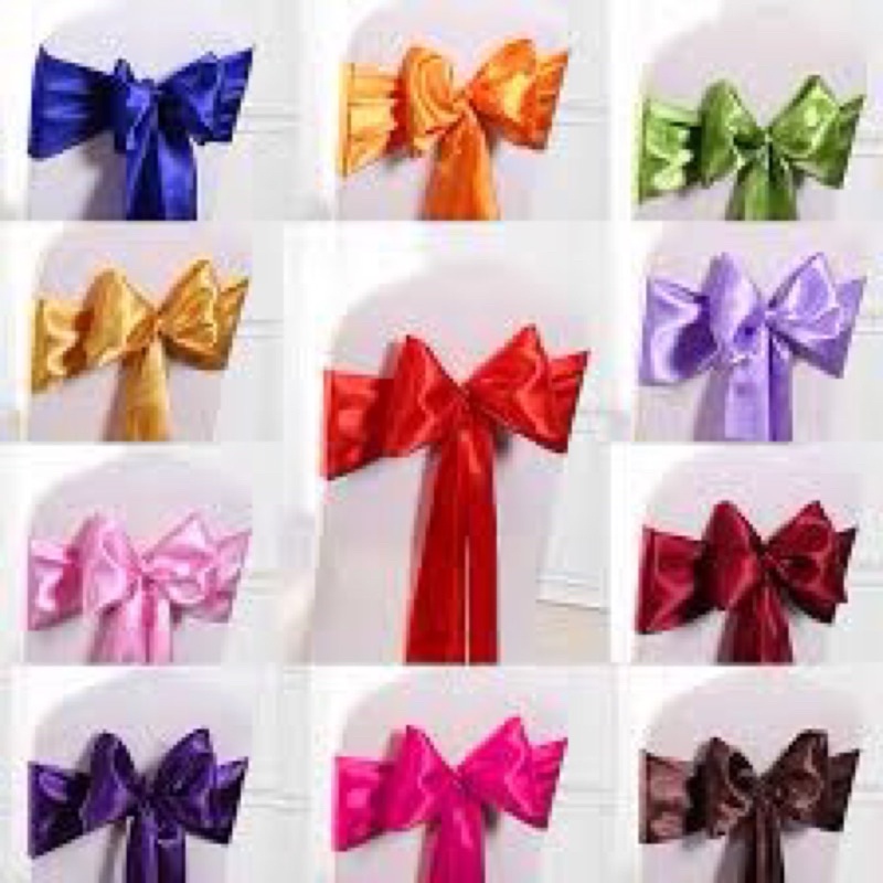 

Pita Kursi bahan Satin Custom