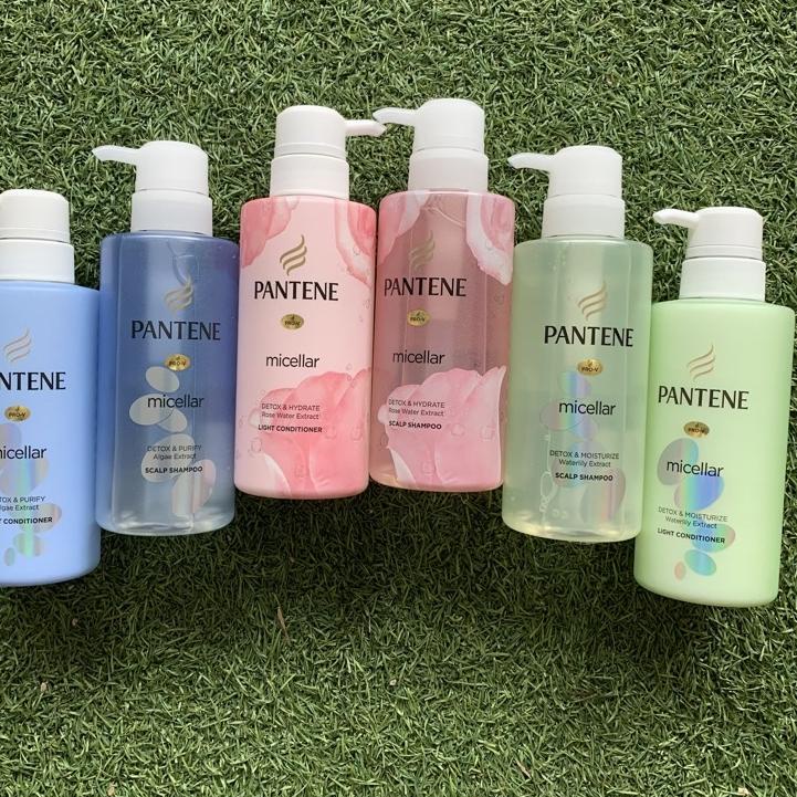 웃Super Sale✯ Pantene Shampo dan Conditioner Micellar Rose Water & Algae Extract (Cleanse & Hydrate /