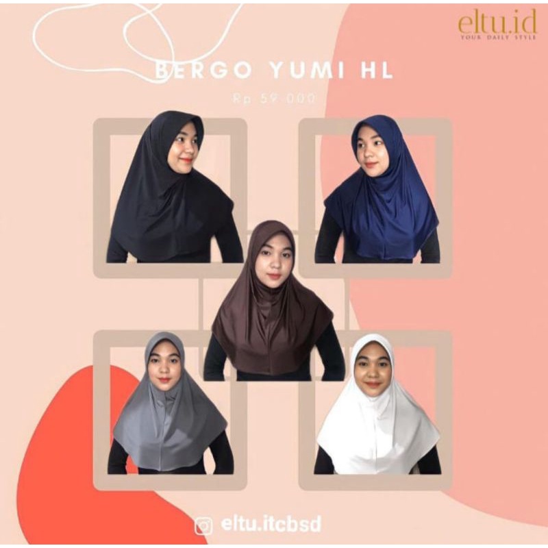 KERUDUNG BERGO YUMI HL BERGO BY ELTU.ID