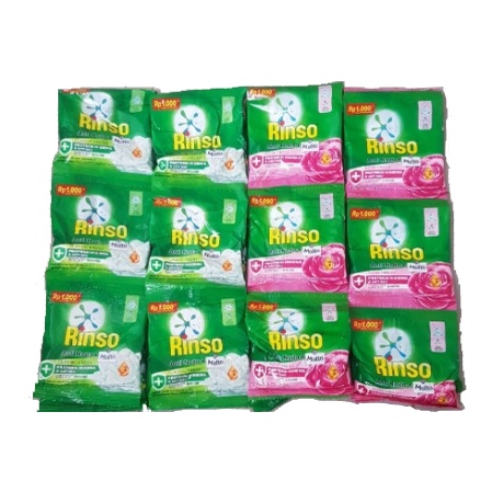 RINSO BUBUK SACHET RP1000 / 1 RENCENG ISI 6 PCS