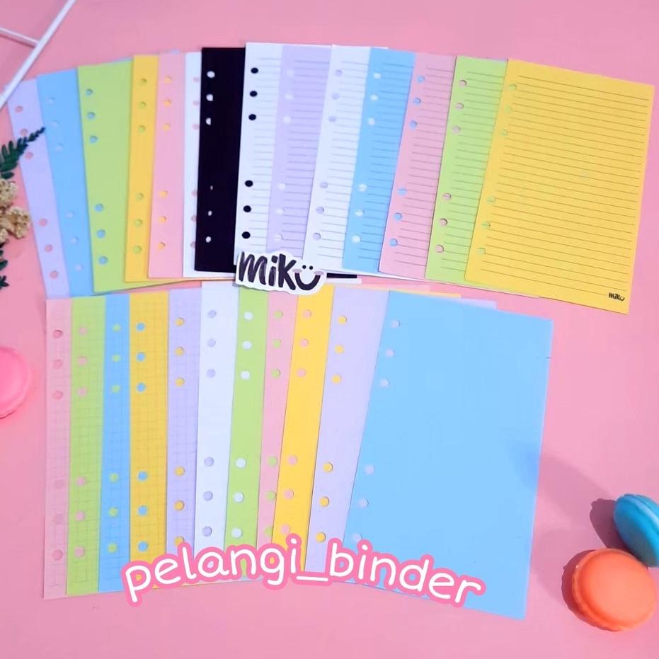 

(I>4O✉) [A6] isi binder loose leaf garis polos ukuran A6 kekinian