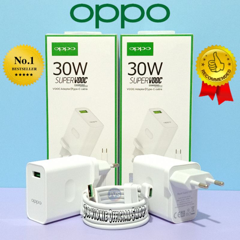 Charger OPPO RENO 1 2 2F 3 4 4F 5F 10X ZOOM K3 K5 PRO 30W Original TYPE C Super VOOC Fast Charging