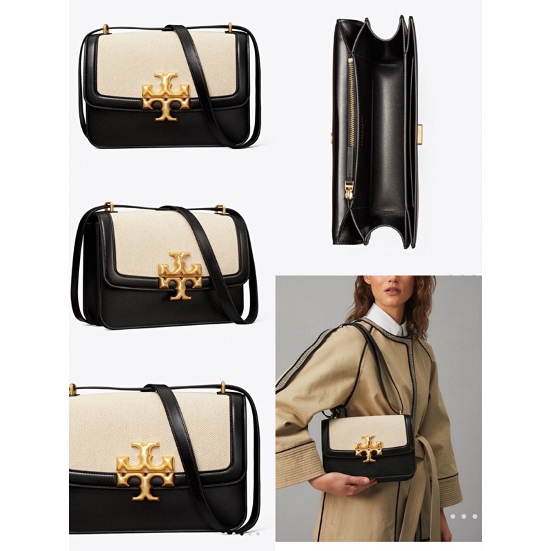 tb eleanor cancas crossbody bag