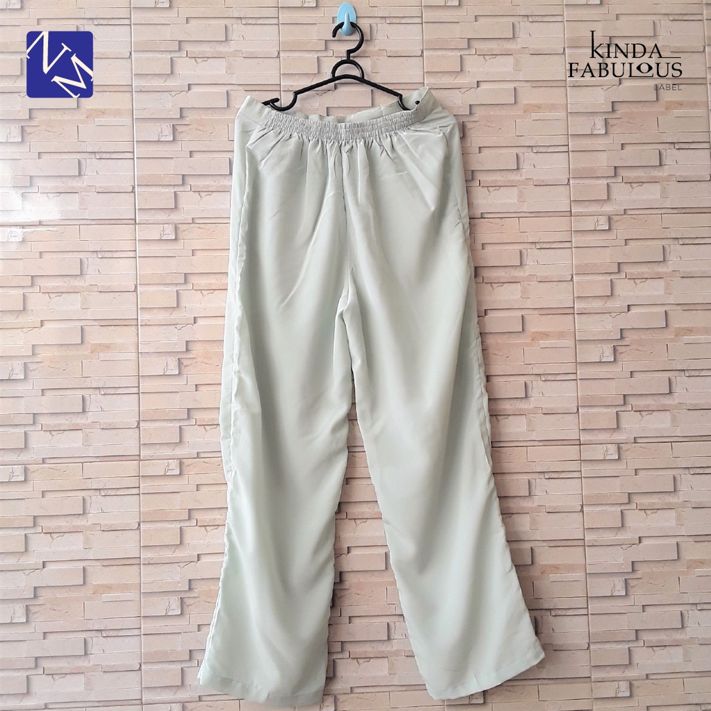 CELANA LOOSE PANTS GREEN SAGE