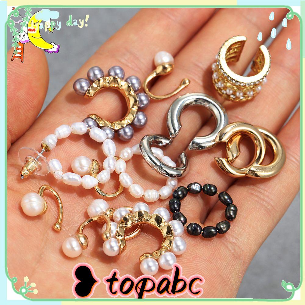 Top CZ Cuff Earrings Fashion Hadiah Pesta Perhiasan Zirkon Telinga Manset