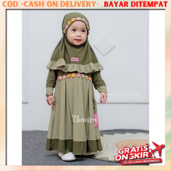 Gamies Cewek Murah Modern Dres Muslim Usia Tanggung Baju Anak Perempuan Terbaru Buju Games Kits Best