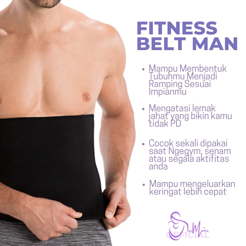 Korset Pria Pembakar Lemak Waist Man Pengecil Perut Corset Pelangsing Korset Bakar Lemak