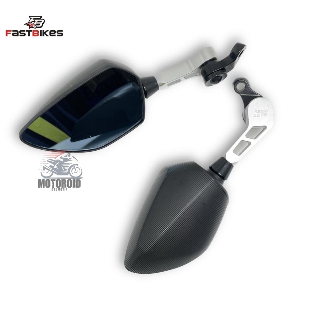 Spion Ducati Fastbikes Full Cnc Rear Mirror Real Stealth