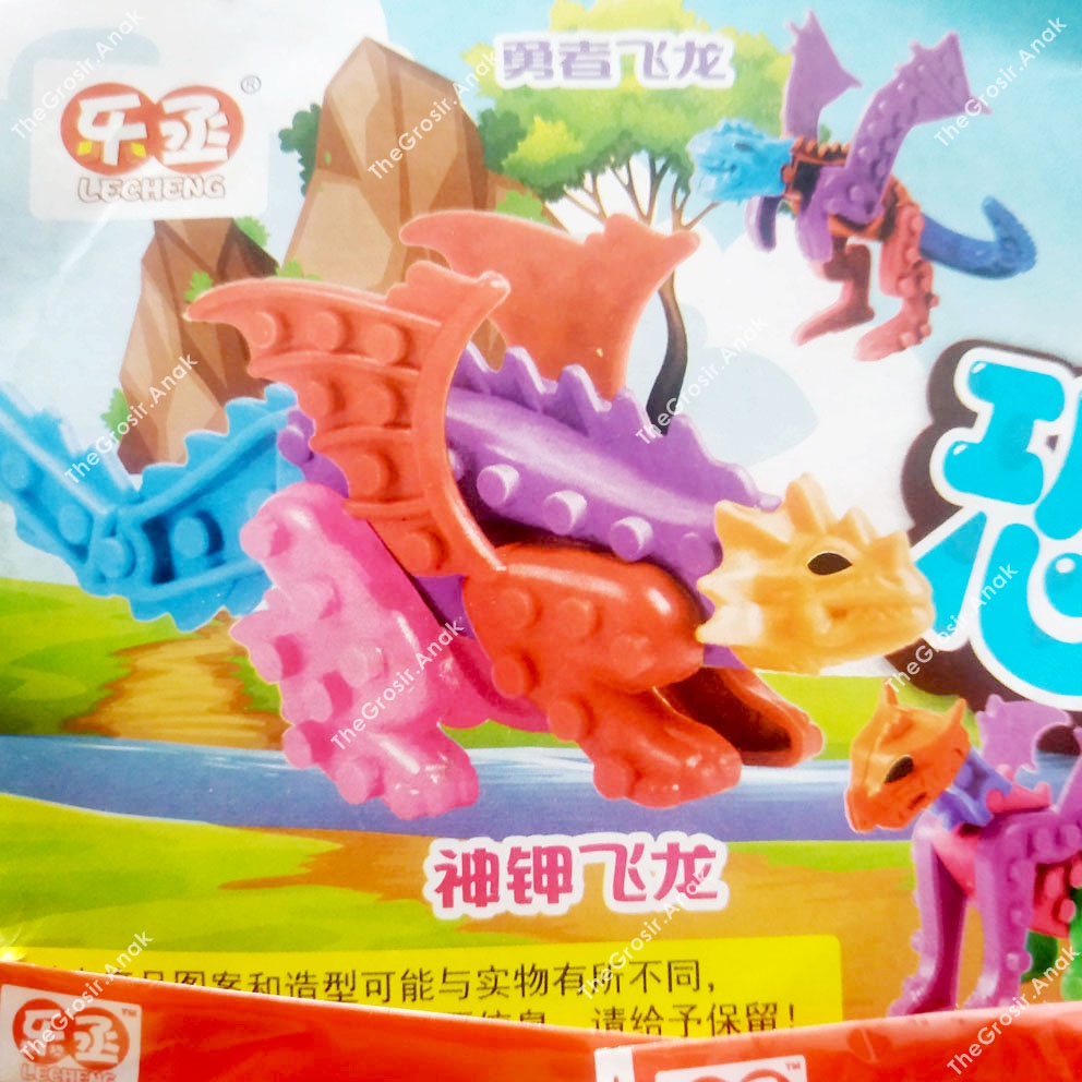 MURAH!!! DIY Dragon Building Blocks Bongkar Pasang Lego Robot Naga Dino HARGA ECERAN