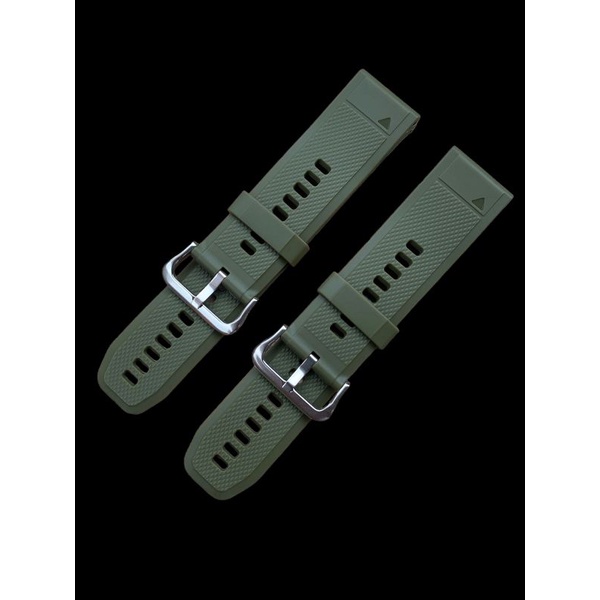 Strap Tali Jam Tangan Rubber lembut Hijau Size 24mm