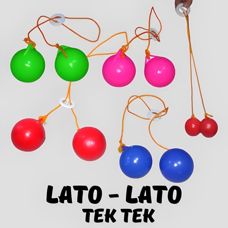 Mainan Lato Lato Tek Tek Viral Di tik Tok Mainan Jadul Size 4cm Mainan Latto Latto 1 Set