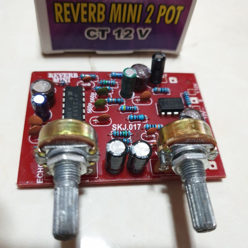 Kit Echo Digital Reveb mini 2 potensio ic PT2399