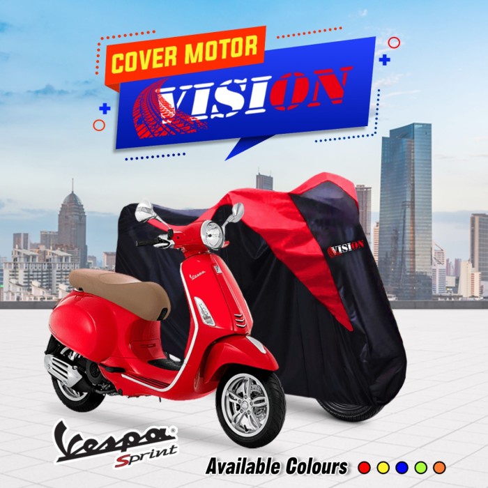 COVER SARUNG PENUTUP MOTOR BEAT VESPA MIO SCOOPY VISION SILVER MURAH