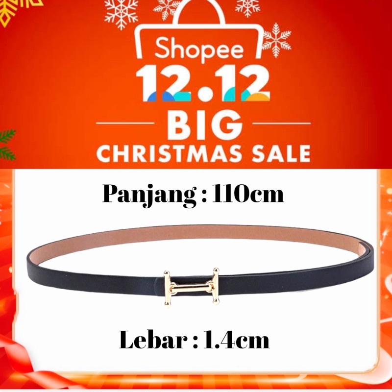 UP [SMARTGIRL] Ikat  Pinggang Wanita Cantol Fashion Kulit PU Gasper Wanita Belt / Ikat pinggang wanita IMPORT  00218-00225