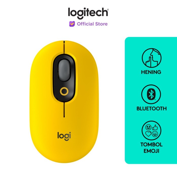 Logitech POP Mouse Wireless Bluetooth Silent Emoji