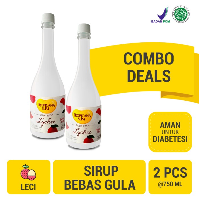 

Twin Pack: Tropicana Slim Sirup Leci 750ml