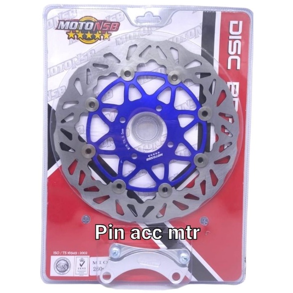 Piringan Disc Cakram Depan Variasi Model Copy PSM Pluse breket 260mm Mio Sporty Mio Smile Mio soul Xeon Rc X-Ride 110 Untuk Lobang Baut4 pnp