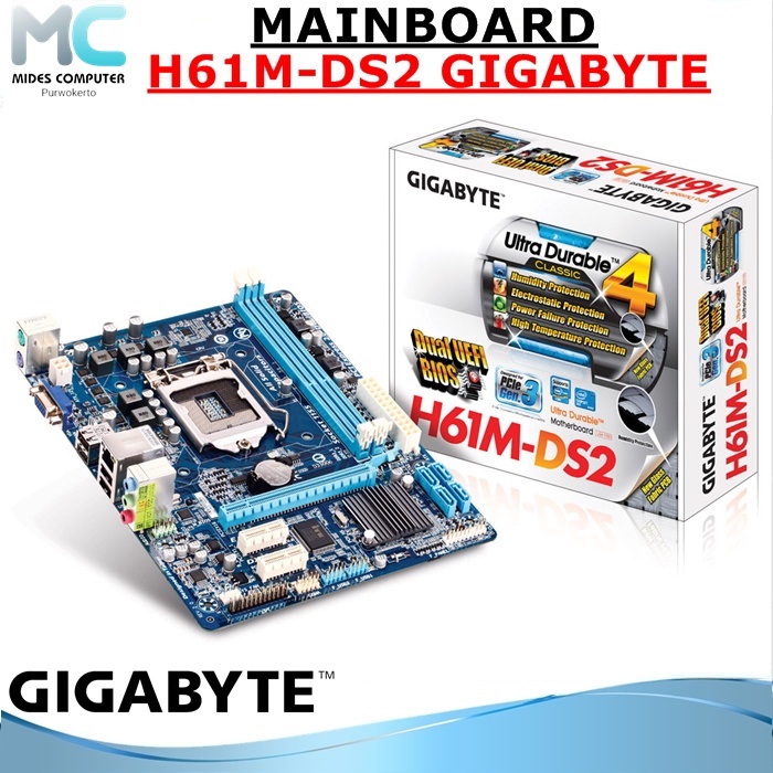 Mobo H61 Intel LGA 1155 Gigabyte Onboard