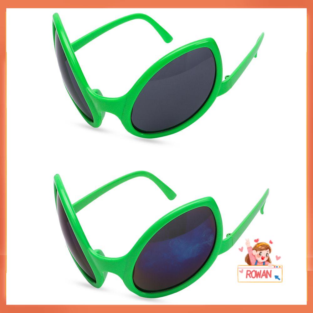 R-flower Green Alien Kacamata Anak-Anak Dan Dewasa Nikmat Pesta Halloween Alien Sunglasses