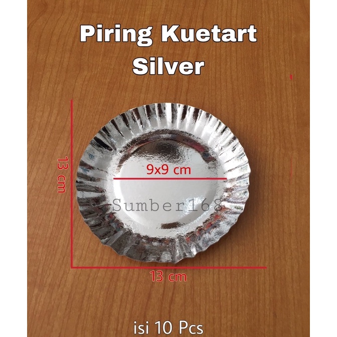 [10pcs] PIRING KERTAS | PIRING KUETART | PIRING CAKE KERTAS | PIRING SILVER BULAT KOTAK