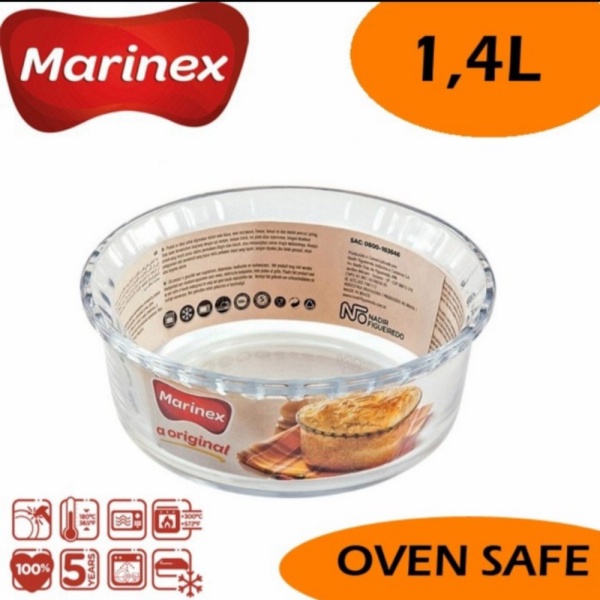 

Promo LOYANG KACA OVEN 1.4L MARINEX SOUFFLE DISH/GLASS BOWL SOUFFLE DISH Murah