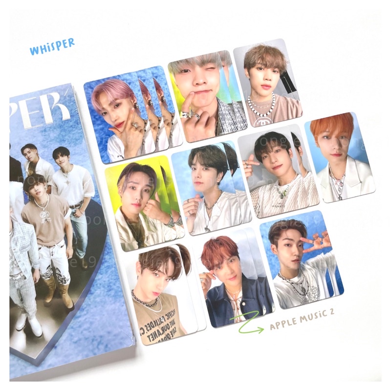 THE BOYZ WHISPER BE AWARE POB / PHOTOCARD / PC / NEW / Q / SUNWOO / JACOB / YOUNGHOON / SANGYEON / J