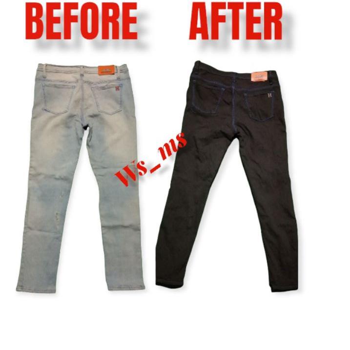 ➡ PEWARNA JEANS |PEWARNA PAKAIAN |WENTER| WANTEX|PRAKTIS | HITAM PEKAT KEMASAN BOTOL 100ML wenter je